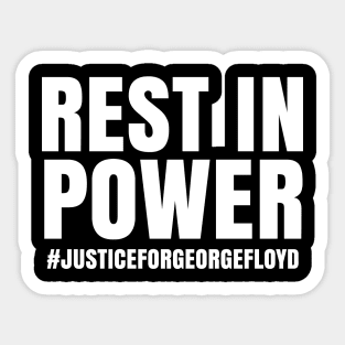 Rest In Power, George Floyd, Black Lives Matter Sticker